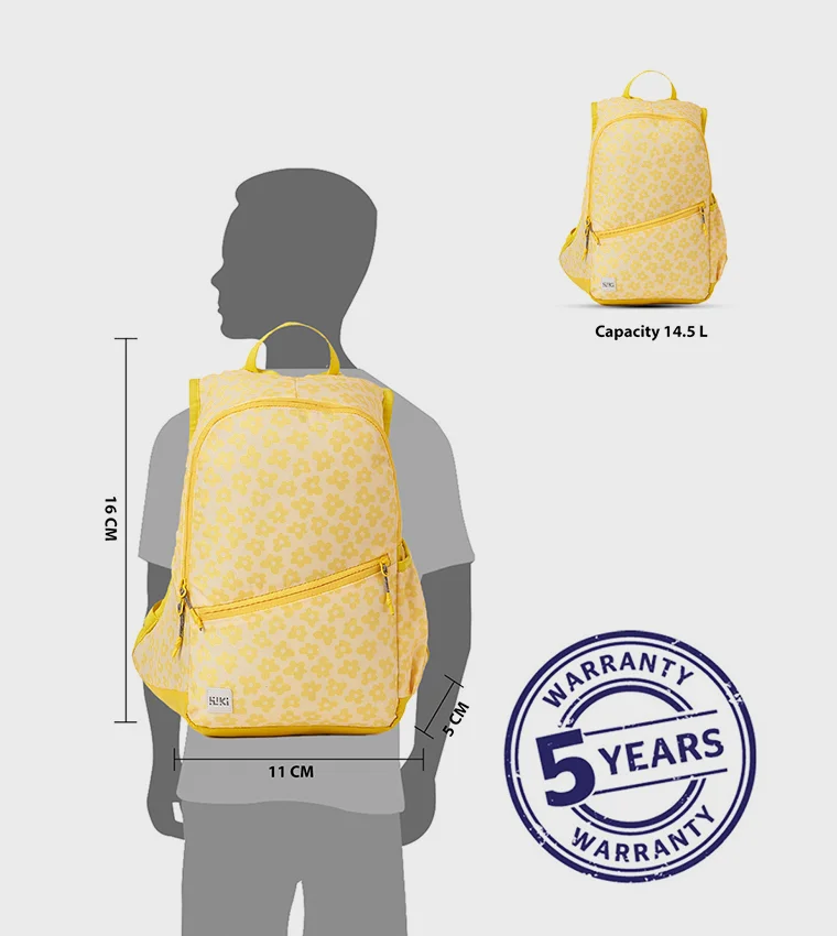 WILDCRAFT Wildcraft Wiki Girl Pack Bloom Backpack, Yellow